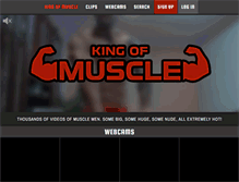 Tablet Screenshot of kingofmuscle.com